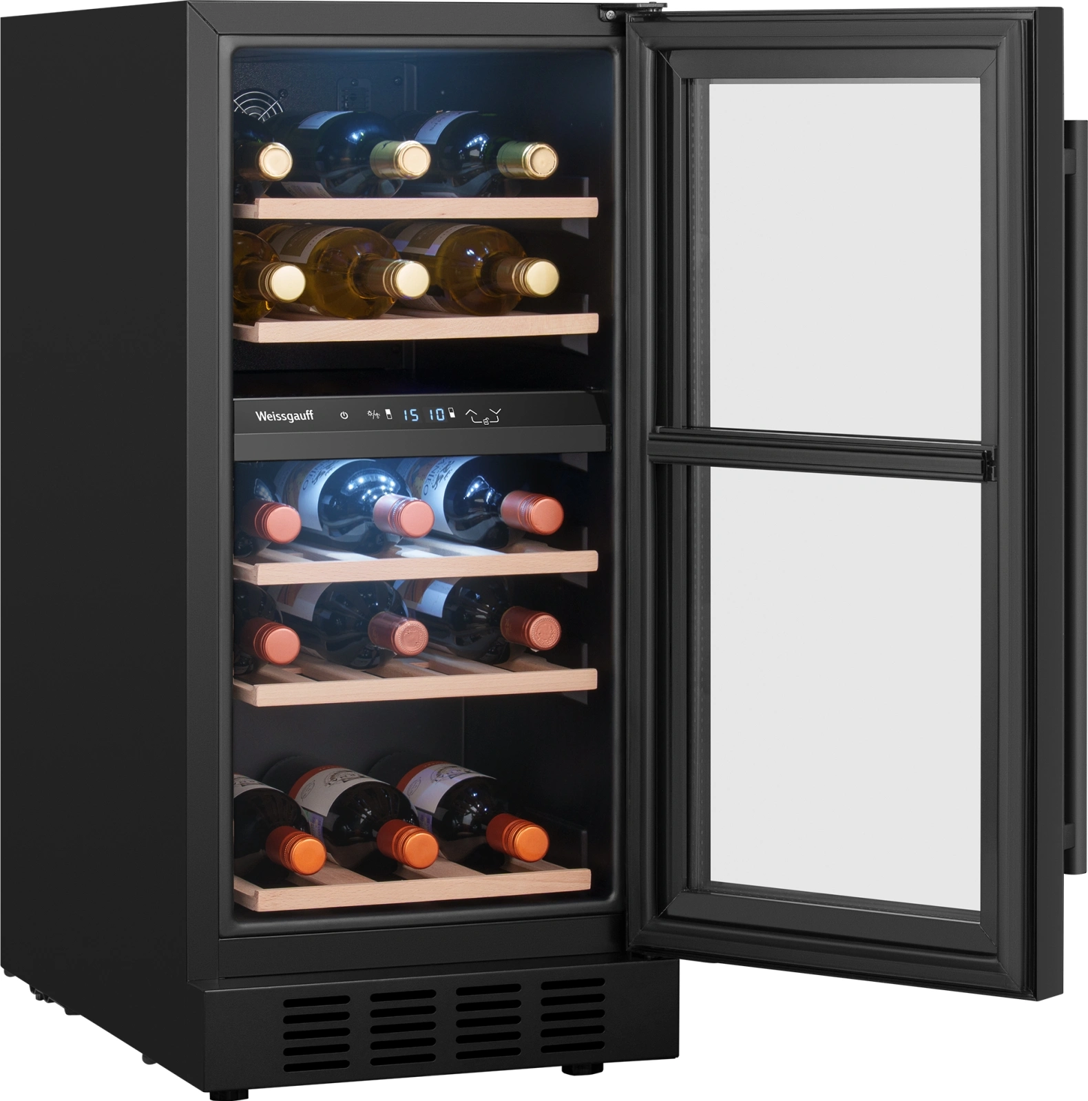 Винный шкаф Weissgauff WWCI-26 DB DualZone, фото 6