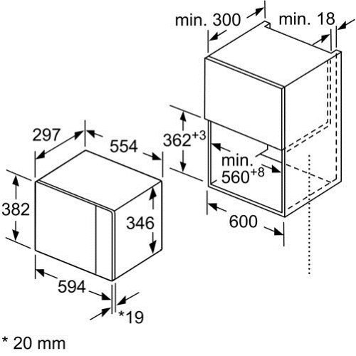 Встраиваемая микроволновая печь Bosch BFL524MB0, фото 7