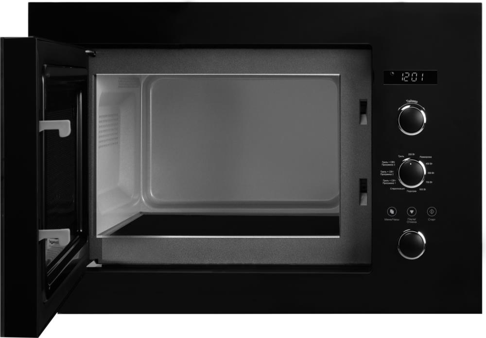 Встраиваемая микроволновая печь WEISSGAUFF BLACK HMT-256, фото 3