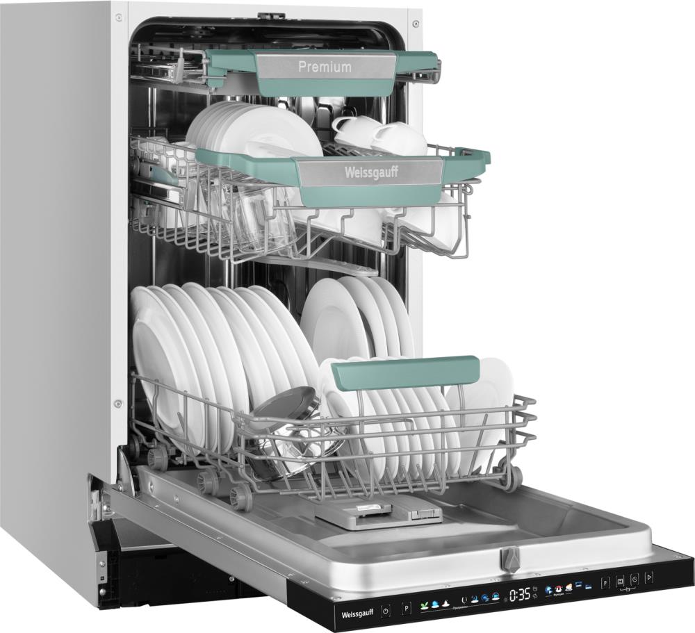 Встраиваемая посудомоечная машина WEISSGAUFF BDW 4160 REAL TOUCH, фото 7