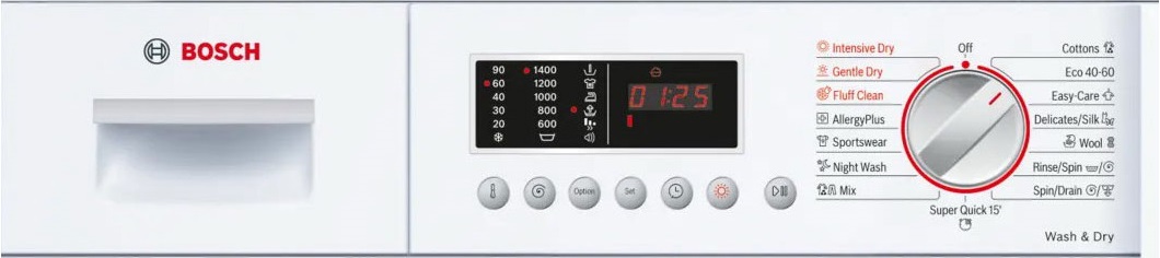 Встраиваемая стирально-сушильная машина Bosch WKD28542EU, фото 2
