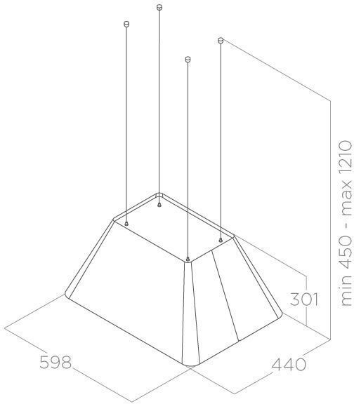Вытяжка каминная Elica Ikona Light WH/F/60, превью предыдущего фото