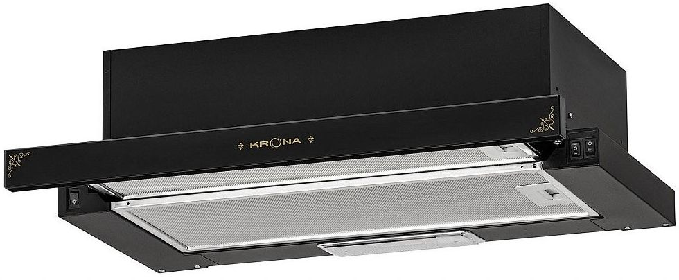 Вытяжка встраиваемая Krona Kamilla 600 Retro черный
