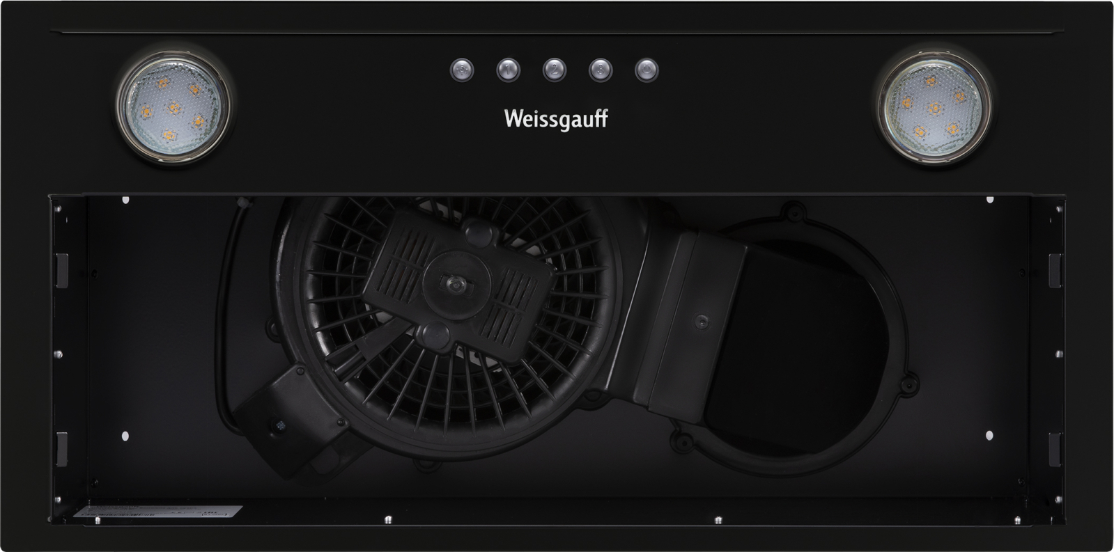 Вытяжка встраиваемая Weissgauff Alpha 50 PB BL, фото 3